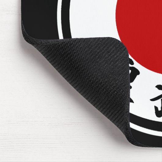 Japan Karate-Do Ryobu-Kai Logo (Kanji) Mousepad Muismat (Hoek)