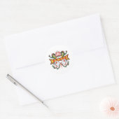 Japan Karate Dragons Ronde Sticker (Envelop)