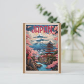 Japan, Kersenbloesem, Briefkaart (Staand voorkant)