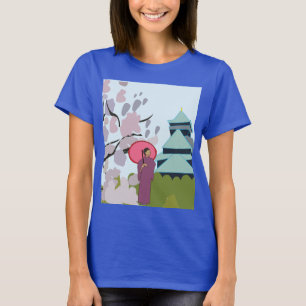 Japan Kersenbloesem Geisha Kimono T-shirt