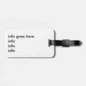 japan kimono gestileerd patroonpatroon bagagelabel (Achterkant horizontaal)