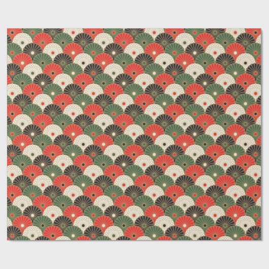 japan kimono patroonkussen cadeaupapier (Vlak)