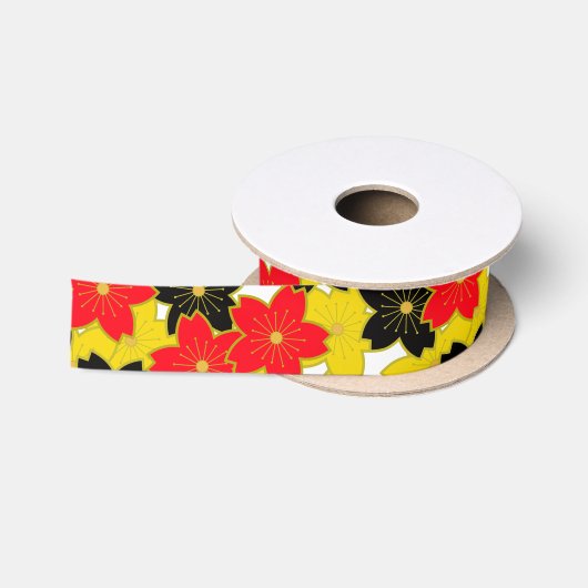 japan kimono styled sakura ribbon satijnen lint (Spoel)