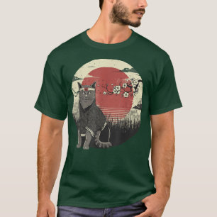 Japan Kitten neko Sakura Cat Anime Retro Japans T-shirt
