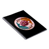 Japan Koi Fish Anime Water Lily Pastel Gothic Notitieboek (Rechterzijde)