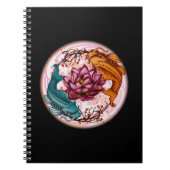 Japan Koi Fish Anime Water Lily Pastel Gothic Notitieboek (Voorkant)