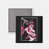 Japan Koi Fish Cherry Blossom Japanse nishikigoi Magneet (Voorkant / Achterkant)