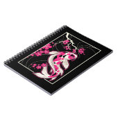 Japan Koi Fish Cherry Blossom Japanse nishikigoi Notitieboek (Linkerzijde)