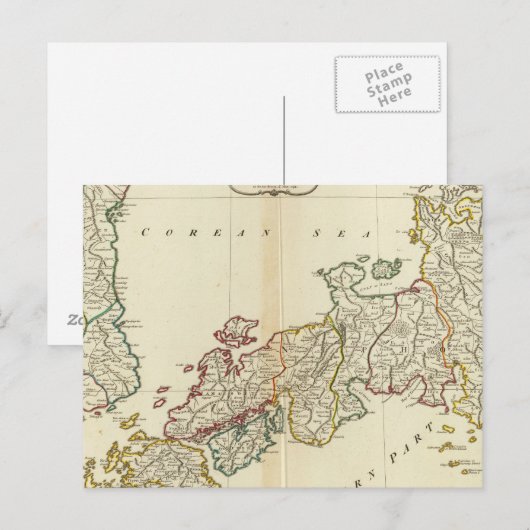 Japan, Korea Briefkaart (Voorkant / Achterkant)