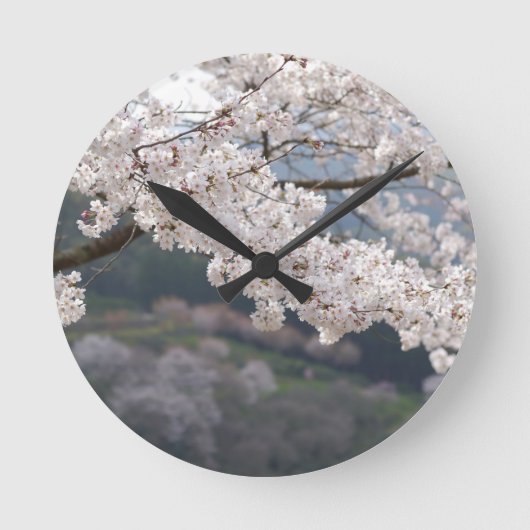 Japan Kumamoto Cherry Blossom Ronde Klok (Voorkant)
