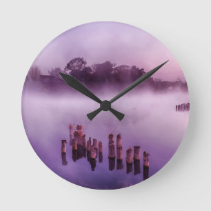 Japan Kumamoto Floating Island Fog Lake Morning Ronde Klok