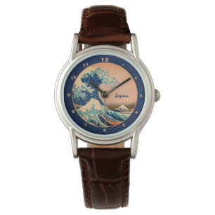 Japan & kunst Grote Golf van Kanagawa Horloge