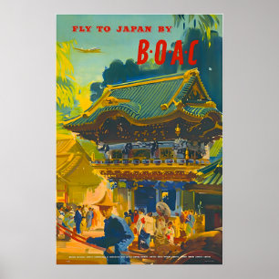 Japan Kunst Japanse Print BOAC Reisposter