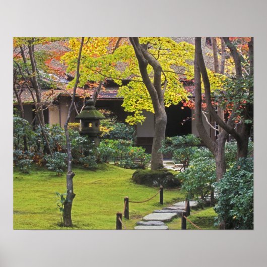 Japan, Kyoto, Arashiyama, Okochi Sanso Poster (Voorkant)