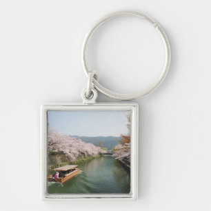 Japan, Kyoto. Bloem kijken vanaf de boot Sleutelhanger