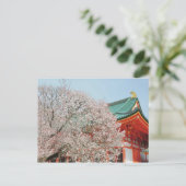 Japan, Kyoto. Cherry-bloesem van Shinto Briefkaart (Staand voorkant)