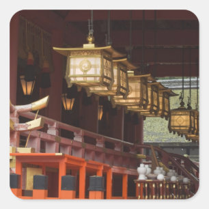 Japan, Kyoto, Fushimi, Inari Grand Shrine 2 Vierkante Sticker