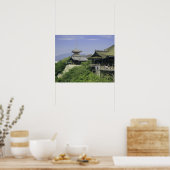 Japan, Kyoto, het Uitzicht van de Kiyomizu-tempel Poster (Keuken)