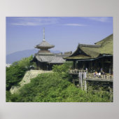 Japan, Kyoto, het Uitzicht van de Kiyomizu-tempel Poster (Voorkant)