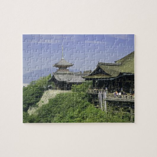 Japan, Kyoto, Het uitzicht vanaf Kiyomizu-tempel Legpuzzel (Horizontaal)