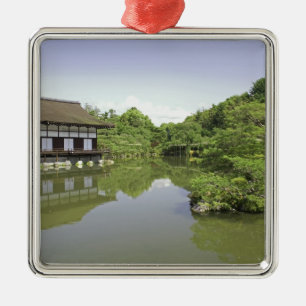 Japan, Kyoto, Japanse tuin van Heian-schrijn 2 Metalen Ornament