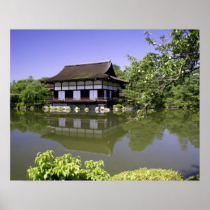 Japan, Kyoto, Japanse tuin van Heian Schrijn Poster