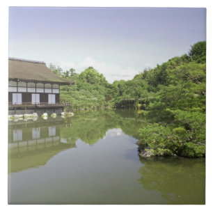 Japan, Kyoto, Japanse tuin van Heian Shrine 2 Tegeltje