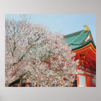 Japan, Kyoto. Kersenbloesem van Shinto