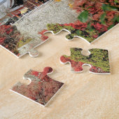 Japan, Kyoto. Kiyomizu-tempel in de herfstkleur Legpuzzel (Zijkant)