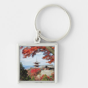 Japan, Kyoto. Kiyomizu tempel in herfstkleuren Sleutelhanger