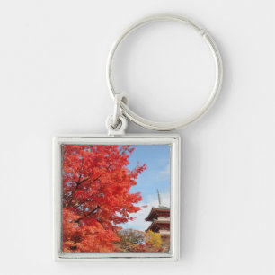 Japan, Kyoto. Kiyomizu tempel in herfstkleuren Sleutelhanger