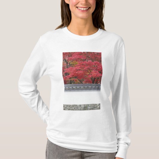 Japan, Kyoto, najaarkleur bij Eikando-tempel T-shirt (Voorkant)