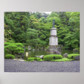 Japan, Kyoto, Scilent Stone Garden Poster (Voorkant)