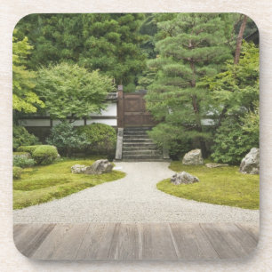 Japan, Kyoto, Sennyuji tempel tuin Onderzetter