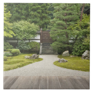 Japan, Kyoto, Sennyuji tempel tuin Tegeltje