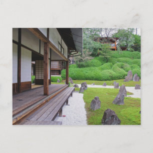 Japan, Kyoto. Steentuin in stilte Briefkaart