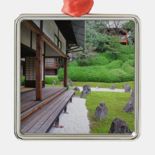 Japan, Kyoto. Stille stenen tuin Metalen Ornament