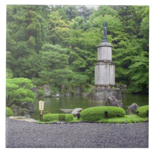 Japan, Kyoto, Stille Stenen Tuin Tegeltje