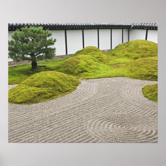 Japan, Kyoto, Tofukuji-tempel, landschapstuin Poster (Voorkant)