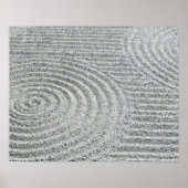 Japan, Kyoto, Tofukuji Temple, Pattern in Sand Poster (Voorkant)