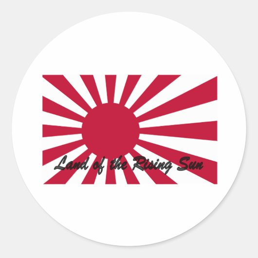 Japan - Land van de rijzende zon Ronde Sticker (Voorkant)