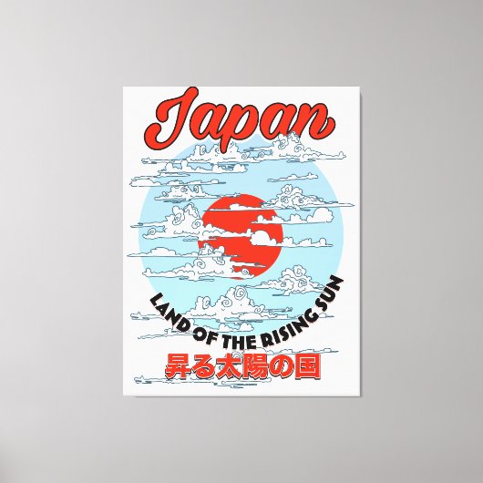 Japan Land van de stijgende zon Canvas Afdruk (Voorkant)