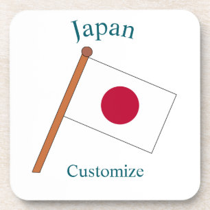 Japan Landenvlag Thunder_Cove Bier Onderzetter