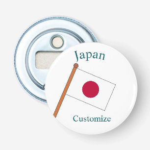 Japan Landenvlag Thunder_Cove Button Flesopener