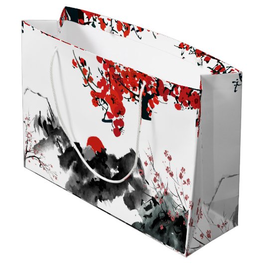 Japan landschap cadeautas (Achterkant Gekanteld)