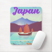 Japan landschap reisposter muismat (Met muis)