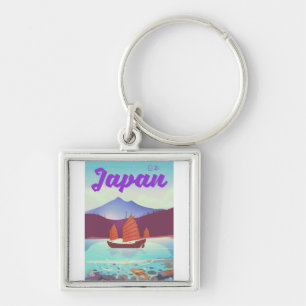 Japan landschap reisposter sleutelhanger