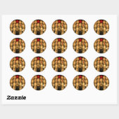 japan lantaarns ronde sticker (Vel)