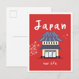 Japan Leven Vintage Reizen Briefkaart