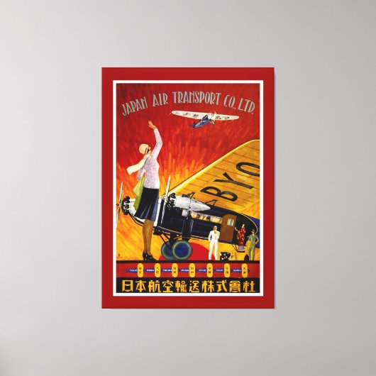 Japan Luchtvervoer - XL Canvas Afdruk (Voorkant)